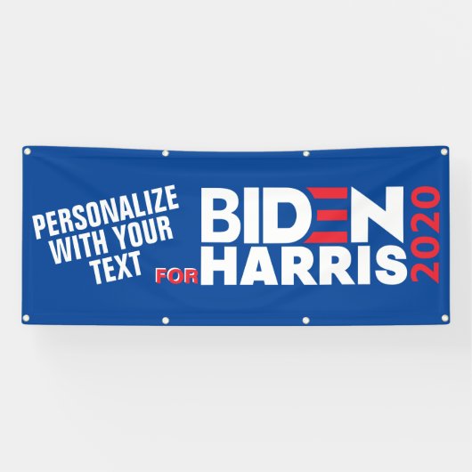 バイデン氏/Harris 2020ビニール用にカスタマイズ（サイン） 横断幕 (横)
