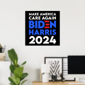 バイデン氏/ Harris - 2024 - Make America 気に Again ポスター (ホームオフィス)