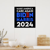 バイデン氏/ Harris - 2024 - Make America 気に Again ポスター (キッチン)