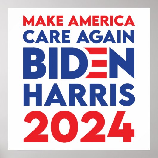 バイデン氏/ Harris - 2024 - Make America 気に Again ポスター (正面)