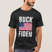 バイデン氏BUCK FIDENクリスマスTシャツ&フード付 Tシャツ (正面)