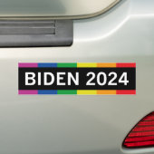 バイデン氏LGBT 2024 バンパーステッカー (車上)