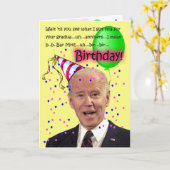 バイデン誕生日メッセージ カード (黄色い花)