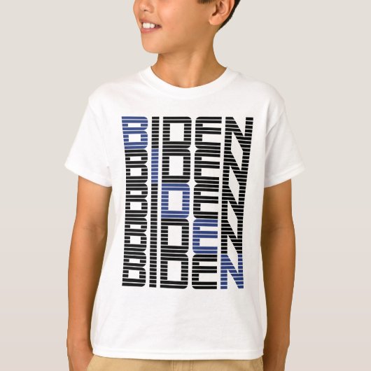 バイデン テキストスタック Tシャツ (正面)
