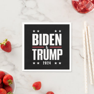バイデン トランプ 2024 おもしろい 選挙 大統領 副大統領 スタンダードカクテルナプキン