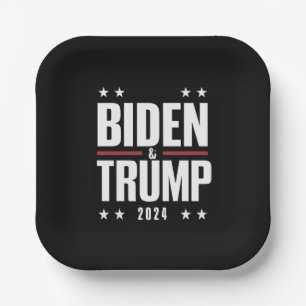 バイデン トランプ 2024 おもしろい 選挙 大統領 副大統領 ペーパープレート