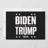 バイデン トランプ 2024 おもしろい 選挙 大統領 副大統領 招待状 (正面)