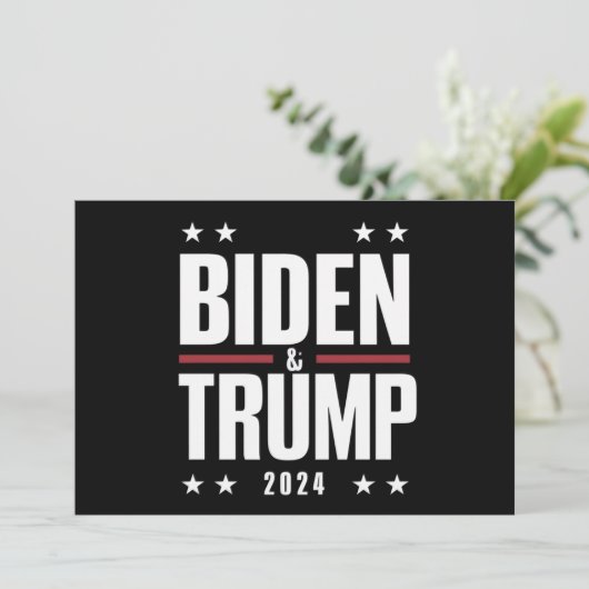 バイデン トランプ 2024 おもしろい 選挙 大統領 副大統領 招待状 (スタンド正面)