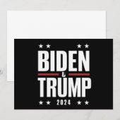 バイデン トランプ 2024 おもしろい 選挙 大統領 副大統領 招待状 (正面/裏面)