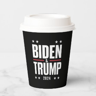 バイデン トランプ 2024 おもしろい 選挙 大統領 副大統領 紙コップ