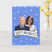 バイデン・ハリスからお誕生日の願い カード (黄色い花)