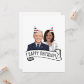 バイデン・ハリス誕生日おめでとう カード (正面/裏面インサイチュ)