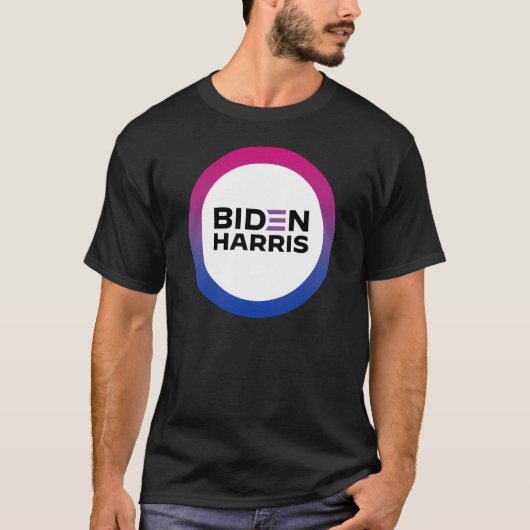 バイデン ハリス バイセクシャル プライド Tシャツ (正面)