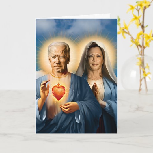 バイデン ハリス 祈り  devotion カード (黄色い花)