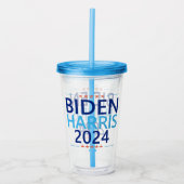 バイデン ハリス 2024 大統領選 アメリカ大統領選挙 アクリルタンブラー (正面)
