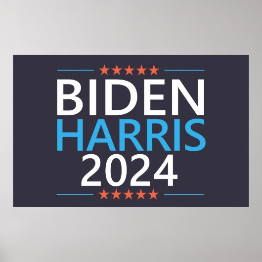 バイデン ハリス 2024 大統領選 アメリカ大統領選挙 ポスター (正面)