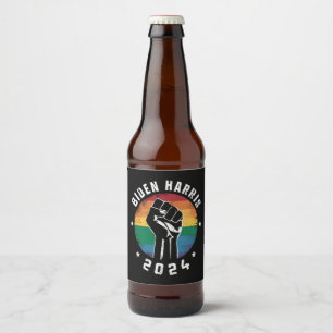バイデン ハリス 2024 LGBT レインボー ゲイ プライド 選挙 ビールラベル