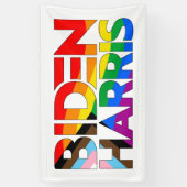 バイデン ハリス LGBTQ+ プログレス プライド 横断幕 (縦)