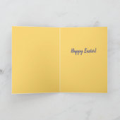 バイトおもしろい付きチョコレート·イースター·バンニー カード (内部)