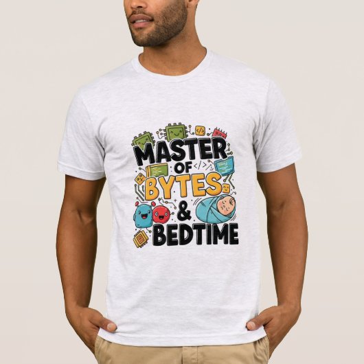 バイトと就寝の達人 Tシャツ (正面)