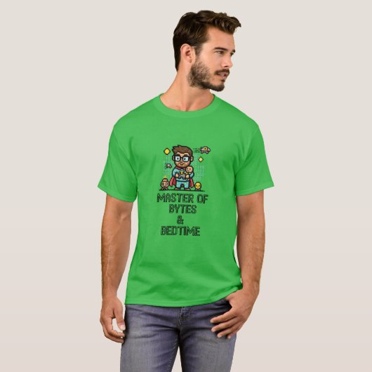 バイトと就寝時間の達人 ゲークダッド Tシャツ (正面フル)