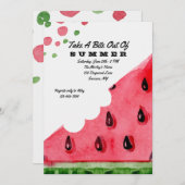バイトオブスイカ招待状 招待状 (正面/裏面)