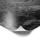 バイトボール渦に巻き込まれたダイバー フォトプリント            (角)