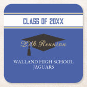 バイト！カスタムクラス懇親会 スクエアペーパーコースター (正面)