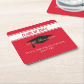 バイト！カスタムクラス懇親会 スクエアペーパーコースター (アングル)