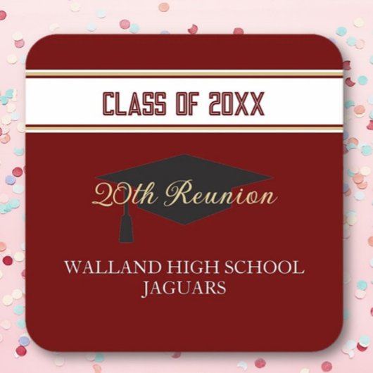 バイト！カスタムクラス懇親会 スクエアペーパーコースター