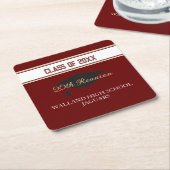 バイト！カスタムクラス懇親会 スクエアペーパーコースター (アングル)