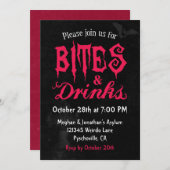バイト&ドリンク 招待状 (正面/裏面)