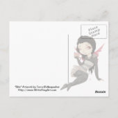 バイト – ヴァンパイアゴシックカップケーキポストカード ポストカード (裏面)