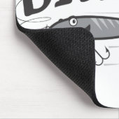 バイトme魚釣りフックユーモア マウスパッド (コーナー)