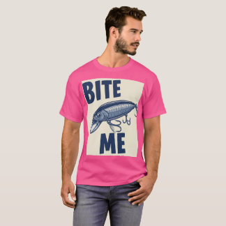 バイトme魚釣りルアーTシャツ Tシャツ