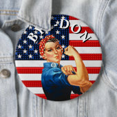 バイドンアンチトランプ強い女性 缶バッジ (インサイチュ)