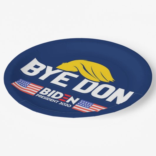 バイドンバイデン氏2020社長ハリス ペーパープレート (アングル)