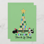 バイナメリーリのクリスマス シーズンカード (正面/裏面)