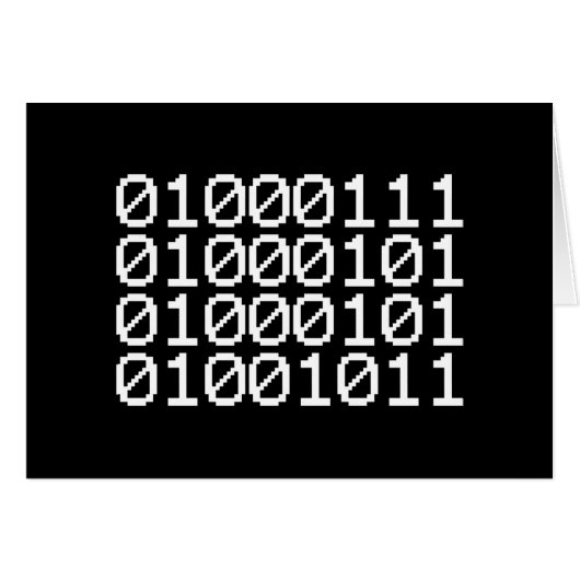 バイナリギークカード (正面横)