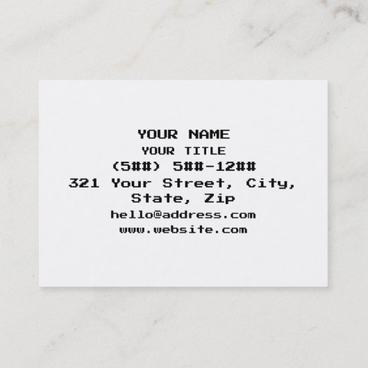 バイナリギーク 名刺 (裏面)