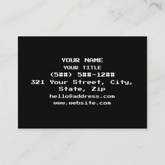 バイナリギーク 名刺 (裏面)