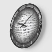 バイナリグローブ ラージ壁時計 (傾斜)