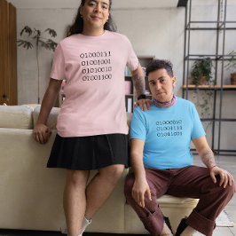 バイナリコードのTシャツを着た少年 Tシャツ