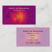 バイナリコードハイテク抽象デザイン 名刺 (正面/裏面)