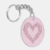 バイナリコードハート キーホルダー (正面左)