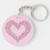 バイナリコードハート キーホルダー (裏面)