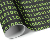 バイナリコードパターン ラッピングペーパー (ロールコーナー)