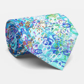 バイナリコードブルーターコイズ ネクタイ (ロール)