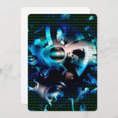 バイナリコードマシン 招待状 (正面/裏面)