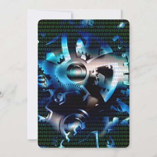 バイナリコードマシン 招待状 (正面)